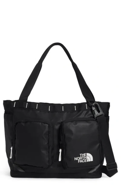 The North Face Base Camp Voyager Tote In Tnf Black/tnf White-npf