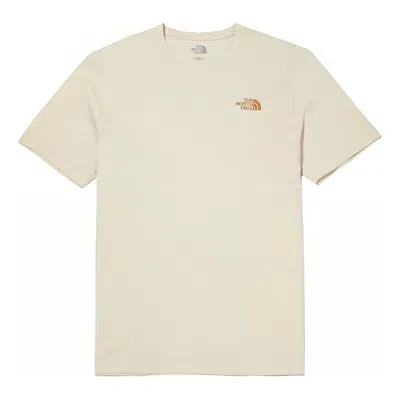 The North Face Basic Cotton T-shirt 'beige' In Neutral