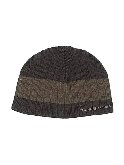 Pre-owned The North Face Beanie Hat In Brown