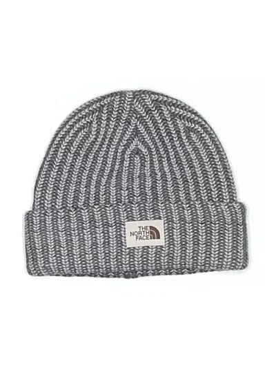 Pre-owned The North Face Beanie Hat In Gray