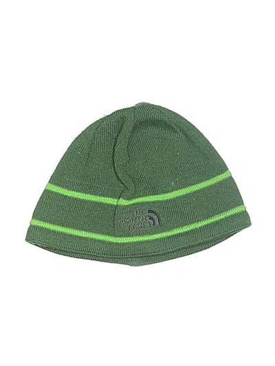 Pre-owned The North Face Kids' Beanie Hat In Green