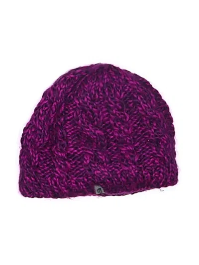 Pre-owned The North Face Beanie Hat In Purple
