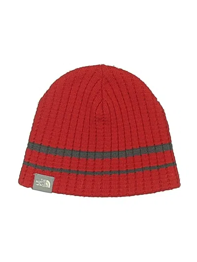 Pre-owned The North Face Beanie Hat In Red