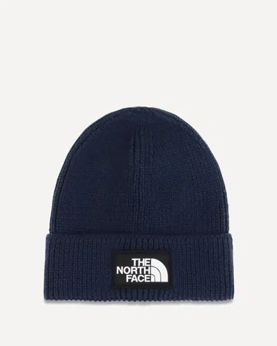 The North Face Beanie With Logo In Knit In Blue