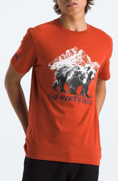 The North Face Bears Graphic T-shirt In Rusted Bronze