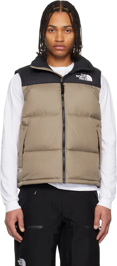 The North Face Beige 1996 Retro Nuptse Down Vest In Multi