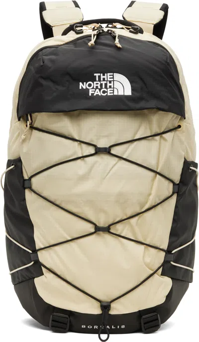 The North Face Beige & Black Borealis Backpack
