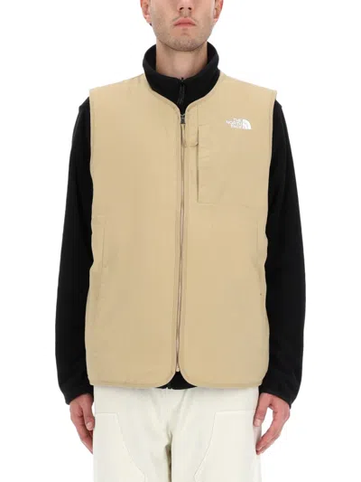 The North Face Beige Crew Neck Jacket In Multi
