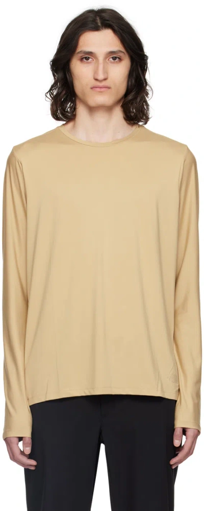 The North Face Beige Dune Sky Long Sleeve T-shirt In Lk5 Khaki Stone