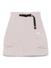 The North Face Belted Cargo Mini Skirt In Gray