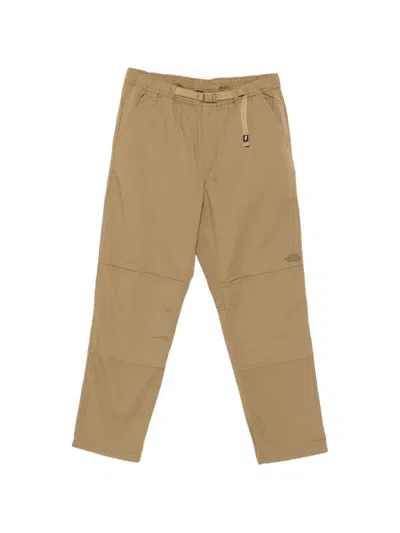 The North Face Belted Panelled Trousers In Neutral