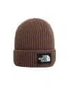 The North Face Berretto Con Logo Box Marrone In Brown