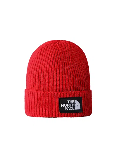 The North Face Berretto Con Logo Box Rosso In Red