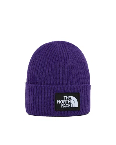 The North Face Berretto Con Logo Box Viola In Purple