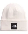 The North Face Big Box Beanie In White Dune