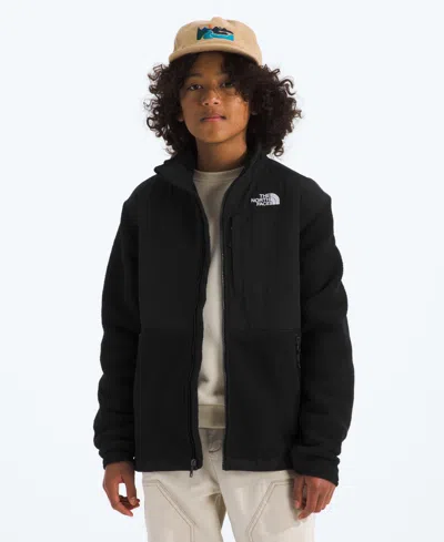The North Face Kids' Big Boys Denali Warm Fleece Jacket In Black