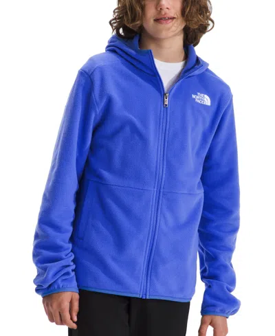 The North Face Kids' Big Boys Glacier Full-zip Hooded Fleece Jacket In Solar Blue