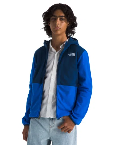 The North Face Big Boys Teen Glacier Full-zip Hooded Jacket In Estate Blu