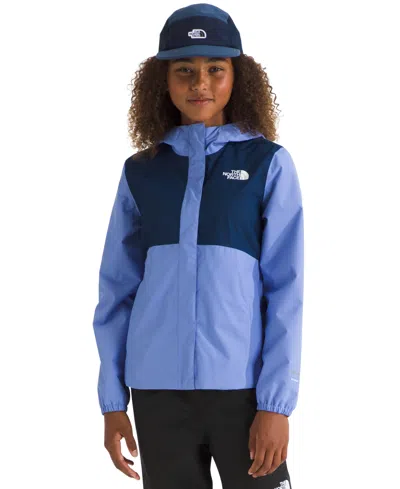 The North Face Kids' Big Girls Antora Hooded Rain Jacket In Virtual Bl