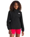 The North Face Big Girls Antora Rain Jacket In Tnf Black