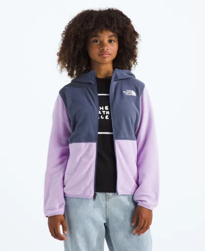The North Face Kids' Big Girls Lightweight Glacier Full Zip Hoodie In Blue