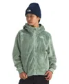 The North Face Big Girls Osito Full Zip Hoodie In Green