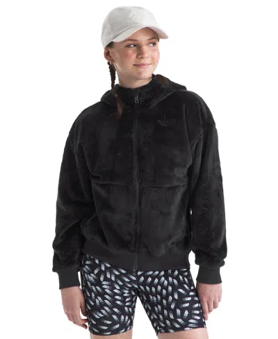 The North Face Kids' Big Girls Osto Full-zip Fleece Hoodie In Tnf Black