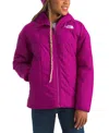 The North Face Big Girls Shasta Reversible Full-zip Hooded Short Parka In Deep Mulberry
