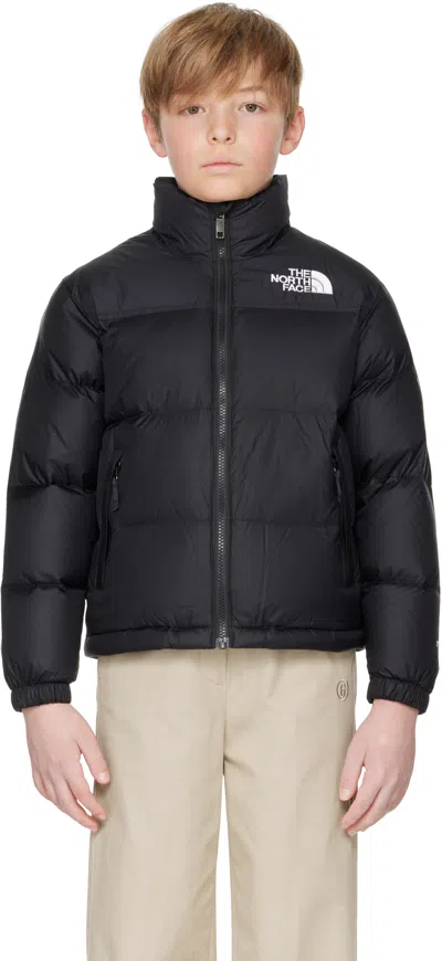 The North Face Big Kids Black 1996 Retro Nuptse Down Jacket In Kx7 Tnf Black/tnf Bl