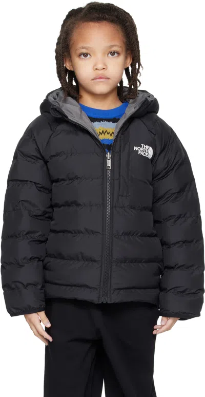 The North Face Big Kids Black Reversible Perrito Hooded Jacket