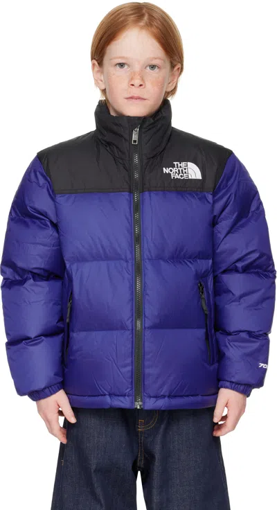 The North Face Big Kids Blue & Black 1996 Retro Nuptse Down Jacket In D1r Estate Blue