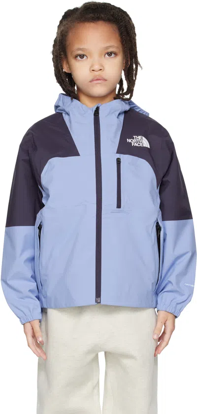 The North Face Hike Packable Shell Hooded Jacket In Blue