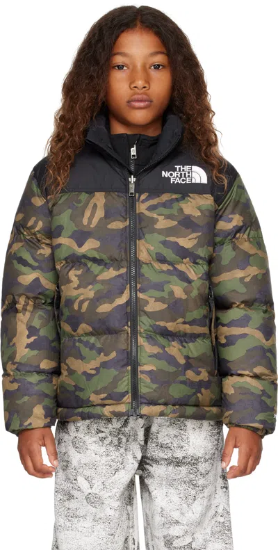 THE NORTH FACE BIG KIDS KHAKI 1996 RETRO NUPTSE DOWN JACKET 