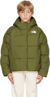 THE NORTH FACE BIG KIDS KHAKI NORTH HOODED DOWN JACKET