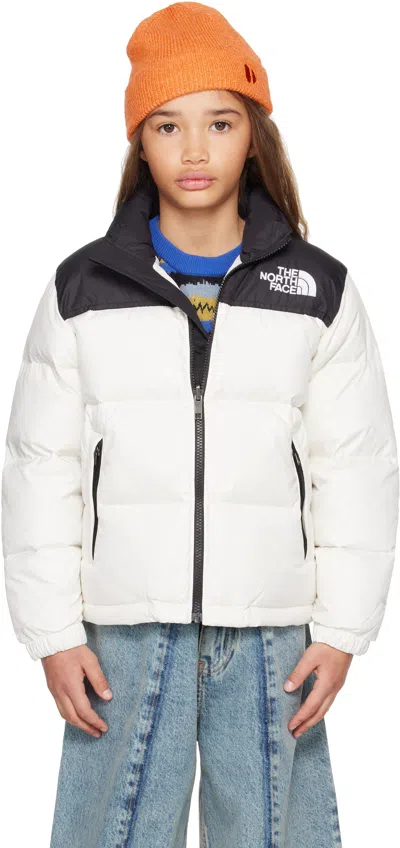 The North Face Big Kids Off-white 1996 Retro Nuptse Down Jacket