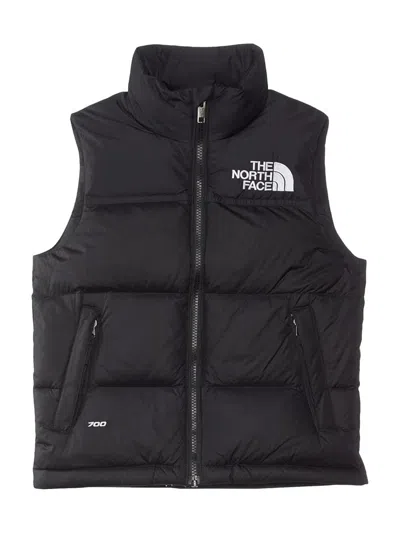 The North Face Teen 1996 Retro Nuptse Mini Vest In Black