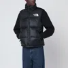 The North Face Retro Nuptse Gilet High Collar Puffer In Black