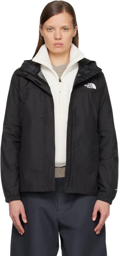 The North Face Black Antora Rain Jacket In Multi
