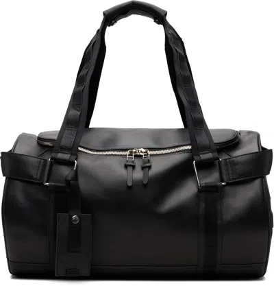 The North Face Base Camp Leather Duffle Bag In Black