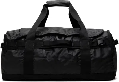 The North Face Black Base Camp Voyager Duffel Bag In Blk/asphlt Gry Kt0