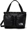 The North Face Black Base Camp Voyager Tote In 53r Tnf Black/tnf Wh