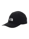 The North Face Black Baseball Cap With Logo Print On The Front In Tech Fabric Man In Tnfblack Tnfwht