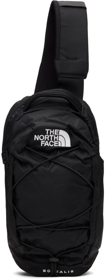 The North Face Black Borealis Sling Bag In Ky4 Tnf Blk-tnf Wht