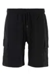 The North Face Cargo Shorts With Elastic Waistband And Side Pockets In Black