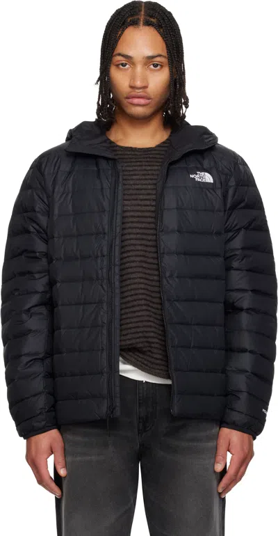 THE NORTH FACE BLACK CLASSIC HOODED DOWN JACKET