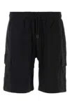 THE NORTH FACE BLACK COTTON BERMUDA SHORTS
