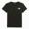 THE NORTH FACE BLACK COTTON BLEND CREW-NECK T-SHIRT WITH LOGO