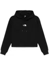 The North Face Black Cotton Blend Jersey Sweatshirt  In Black