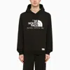 THE NORTH FACE THE NORTH FACE BLACK COTTON HOODIE WITH LOGO