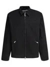 The North Face Black Cotton Jacket With Classic Collar In Black